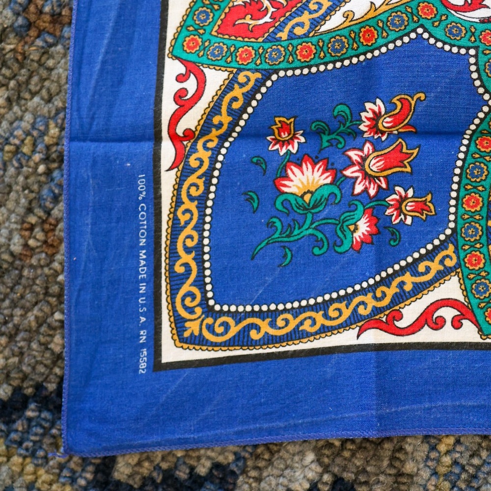 Vintage Hannah Andersson Floral Bandana Scarf - Picture 2 of 5